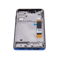 LCD Assembly With Frame Compatible For Motorola Edge 5G (XT2141 / 2021) (Genuine OEM) (Nebula Blue)