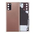 Back Cover Glass With Camera Lens Compatible For Samsung Galaxy Note 20 5G (No Logo) (Aftermarket Plus) (Mystic Bronze)