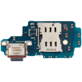 Charging Port Board With Sim Card Reader Compatible For Samsung Galaxy S24 Ultra 5G (S928B) (International Version) (Premium)
