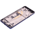 LCD Assembly With Frame Compatible For Motorola Moto G 5G Plus (XT2075 / 2020) / One 5G (XT2075 / 2020) (Genuine OEM) (Surfing Blue)