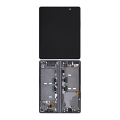 Inner OLED Assembly With Frame Compatible For Samsung Galaxy Z Fold 2 5G  (Used OEM Pull: Grade A)  (US & International) (Mystic Black)