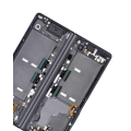 Inner OLED Assembly With Frame Compatible For Samsung Galaxy Z Fold 2 5G  (Used OEM Pull: Grade A)  (US & International) (Mystic Black)
