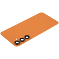 Back Cover With Camera Lens Compatible For Samsung Galaxy S23 FE 5G (Aftermarket Plus) (Tangerine)
