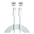 USB-C to C Braided Cable (3ft.) For iPhone / iPad (OEM Pull Grade: New) (10 Pack)