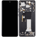 OLED Assembly With Frame Compatible For Motorola Moto Edge 2023 (XT2305) (Refurbished) (Eclipse Black)