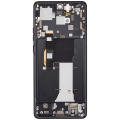 OLED Assembly With Frame Compatible For Motorola Moto Edge 2023 (XT2305) (Refurbished) (Eclipse Black)