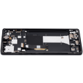 OLED Assembly With Frame Compatible For Motorola Moto Edge 2023 (XT2305) (Refurbished) (Eclipse Black)
