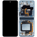 Main OLED Assembly With Frame Compatible For Motorola Moto Razr Plus / Razr 40 Ultra (XT2321-3 / 2023) (Refurbished) (Glacier Blue)