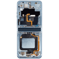 Main OLED Assembly With Frame Compatible For Motorola Moto Razr Plus / Razr 40 Ultra (XT2321-3 / 2023) (Refurbished) (Glacier Blue)