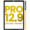 Front Glass Compatible For iPad Pro 12.9" 3rd Gen (2018) / 4th Gen (2020) (All Colors) (Glass Separation Required)