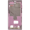 Mid-Frame Housing Compatible For Samsung Galaxy S22 Ultra 5G (US & International Version) (Burgundy)