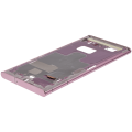 Mid-Frame Housing Compatible For Samsung Galaxy S22 Ultra 5G (US & International Version) (Burgundy)
