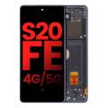 OLED Assembly With Frame Compatible For Samsung Galaxy S20 FE 4G / 5G (Aftermarket Plus) (Cloud Navy)