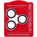 Casper Camera Lens Protector Compatible For iPhone 14 Pro / 14 Pro Max (Purple) (Clear)