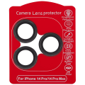 Casper Camera Lens Protector Compatible For iPhone 14 Pro / 14 Pro Max (Black) (Clear)