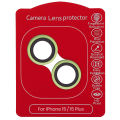 Casper Camera Lens Protector Compatible For iPhone 15 / 15 Plus (Green) (Clear)