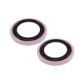 Casper Camera Lens Protector Compatible For iPhone 15 / 15 Plus (Pink) (Clear)