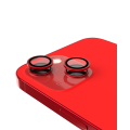 Casper Camera Lens Protector Compatible For iPhone 13 / 13 Mini (Red) (Clear)