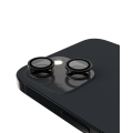 Casper Camera Lens Protector Compatible For iPhone 15 / 15 Plus (Black) (Clear)