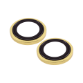 Casper Camera Lens Protector Compatible For iPhone 15 / 15 Plus (yellow) (Clear)