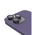 Casper Camera Lens Protector Compatible For iPhone 14 Pro / 14 Pro Max (Purple) (Clear)