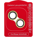 Casper Camera Lens Protector Compatible For iPhone 14 / 14 Plus (Yellow) (Clear)