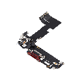 Charging Port Flex Cable Compatible For iPhone 13 (Used OEM Pull) (Red)