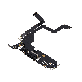 Charging Port Flex Cable Compatible For iPhone 14 Pro (Used OEM Pull) (Space Black)