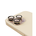 Casper Camera Lens Protector Compatible For iPhone 14 Pro / 14 Pro Max (Gold) (Clear)
