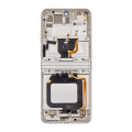 OLED Assembly With Frame Compatible For Motorola Moto Razr / Razr 40 (XT2323-3 / 2023) (Refurbished) (Vanilla Cream)