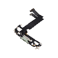 Charging Port Flex Cable Compatible For iPhone 12 Mini (Used OEM Pull) (Green)