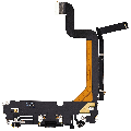 Charging Port Flex Cable Compatible For iPhone 14 Pro Max (Used OEM Pull) (Space Black)