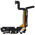 Charging Port Flex Cable Compatible For iPhone 14 Pro Max (Used OEM Pull) (Gold)