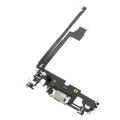 Charging Port Flex Cable Compatible For iPhone 12 Pro Max (Used OEM Pull) (Silver)