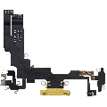 Charging Port Flex Cable Compatible For iPhone 14 (Used OEM Pull) (Yellow)