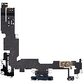 Charging Port Flex Cable Compatible For iPhone 14 Plus (Used OEM Pull) (Midnight)