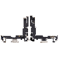 Charging Port Flex Cable Compatible For iPhone 14 Plus (Used OEM Pull) (Starlight)