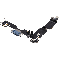 Charging Port Flex Cable Compatible For iPhone 14 Plus (Used OEM Pull) (Blue)