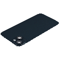 Back Glass With Steel Plate With MagSafe Magnet Pre-Installed Compatible For iPhone 14 Plus (Used OEM Pull: Grade A) (Midnight)