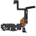 Charging Port Flex Cable Compatible For iPhone 14 Pro (Used OEM Pull) (Gold)