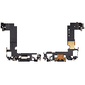 Charging Port Flex Cable Compatible For iPhone 12 Mini (Used OEM Pull) (Black)