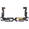 Charging Port Flex Cable Compatible For iPhone 12 / 12 Pro (Used OEM Pull) (Purple)