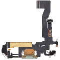 Charging Port Flex Cable Compatible For iPhone 12 / 12 Pro (Used OEM Pull) (Green)