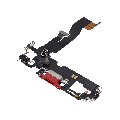 Charging Port Flex Cable Compatible For iPhone 12 / 12 Pro (Used OEM Pull) (Red)