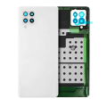 Back Cover Glass With Camera Lens Compatible For Samsung Galaxy A42 (Service Pack) (Multi White)
