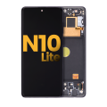 OLED Assembly With Frame Compatible For Samsung Galaxy Note 10 Lite (Refurbished) (Aura Black)