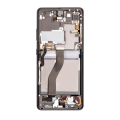 OLED Assembly With Frame Compatible For Samsung Galaxy S21 Ultra 5G (Aftermarket Plus) (Phantom Black)