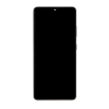 OLED Assembly With Frame Compatible For Samsung Galaxy S21 Ultra 5G (Aftermarket Plus) (Phantom Black)