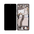 OLED Assembly With Frame Compatible For Samsung Galaxy S21 Ultra 5G (Aftermarket Plus) (Phantom Black)