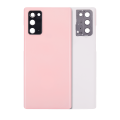 Back cover Glass With Camera Lens Compatible For Samsung Galaxy Note 20 5G (No Logo) (Aftermarket Plus) (Aura Pink)